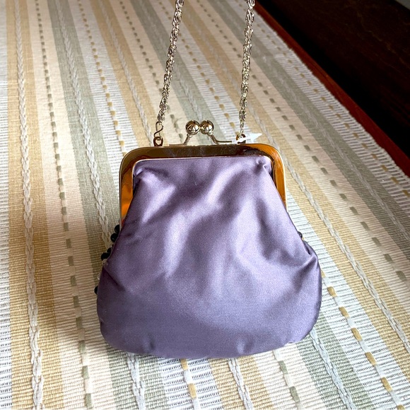 💎NWT‼️ Timeless 2-way Kiss-lock Beaded Evening Bag - shades of gray ✨✨✨ - Picture 2 of 8